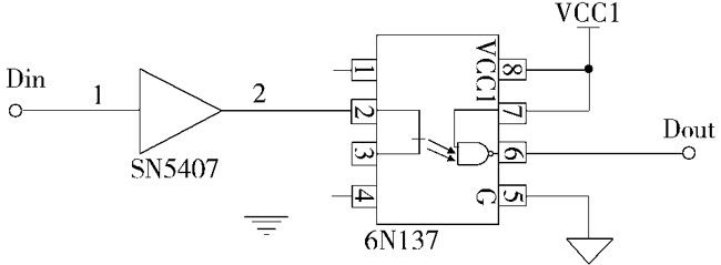 光耦隔離和驅動電路圖